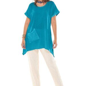 Oh My Gauze Faith Blouse Size 3 in Reef 100% Cotton